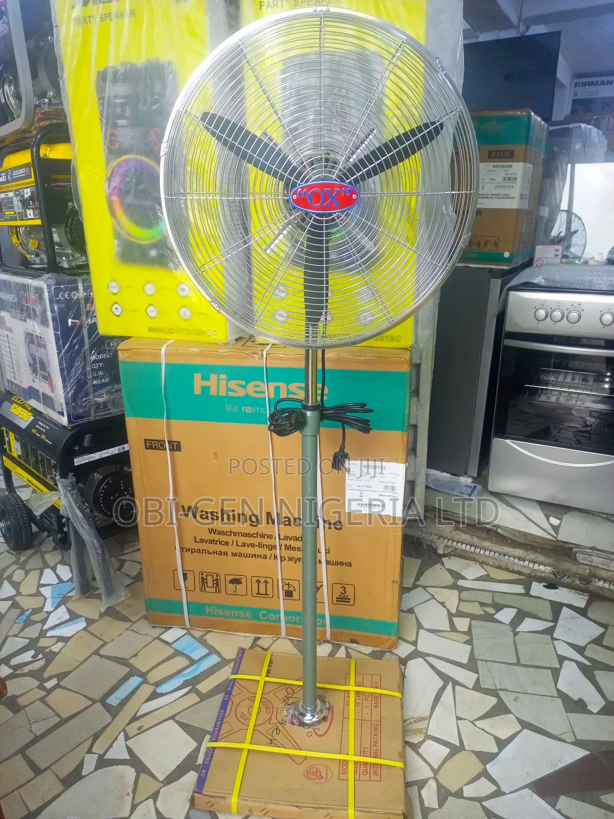 Ox Industrial Stand Fan 18"Inch Set