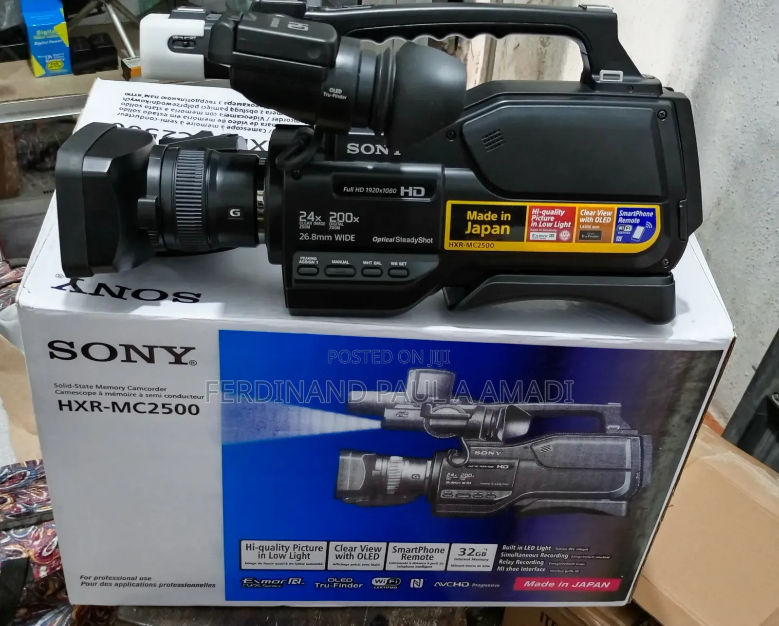 Sony Professional Video Camera With Wifi and Internal Memory