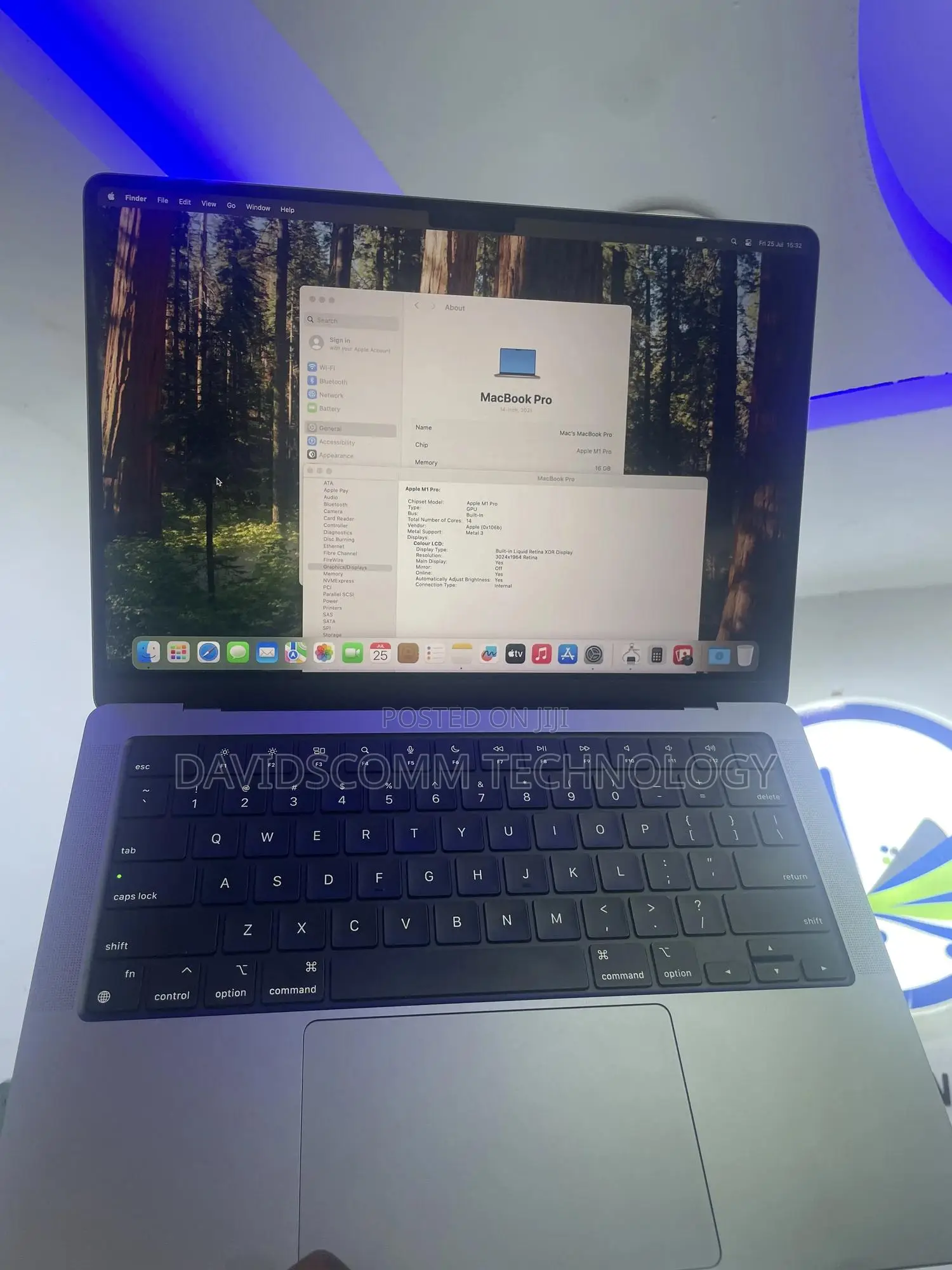 Laptop Apple MacBook Pro 2021 M1 16GB Apple M1 Pro SSD 512GB