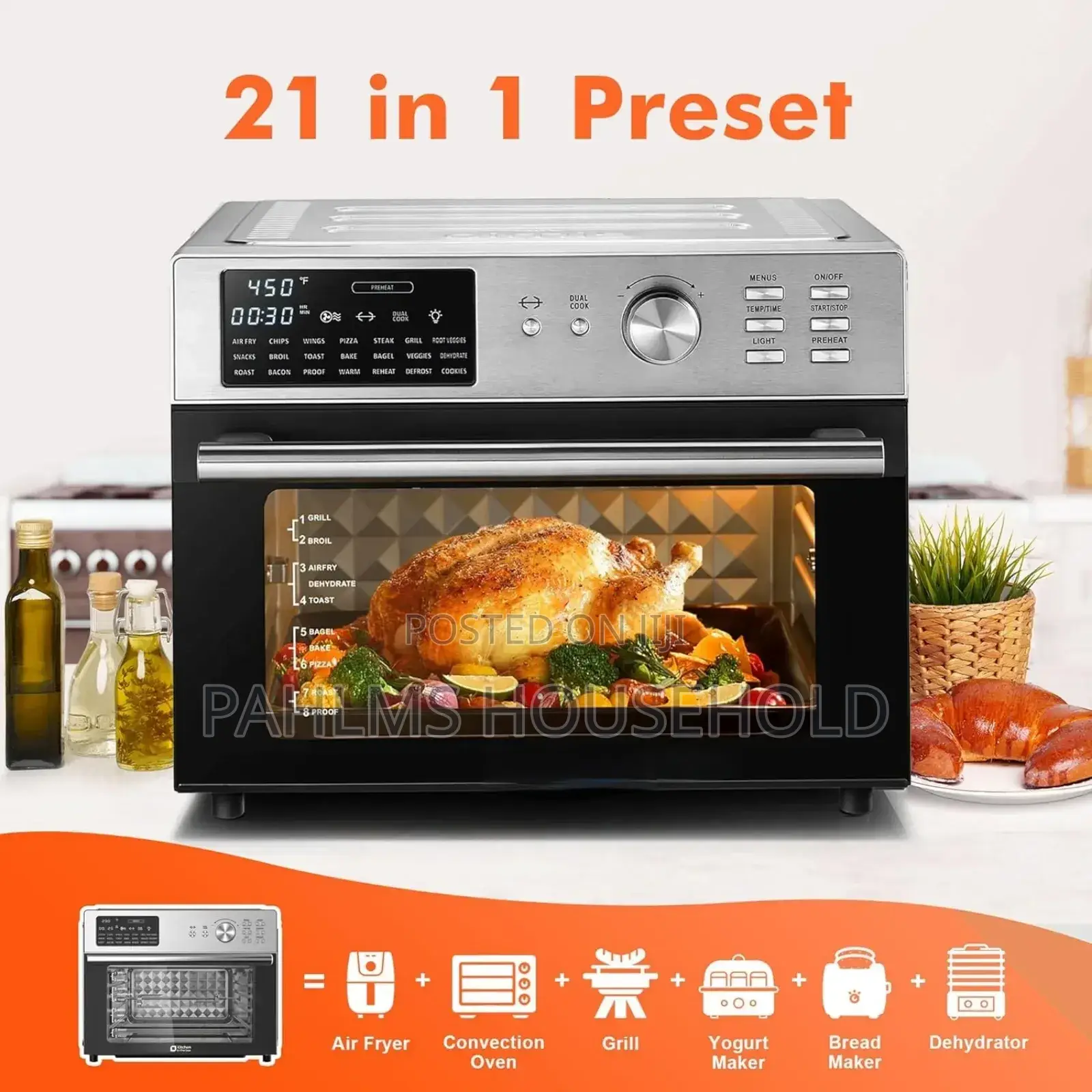 Vosco Commercial 30l Air Fryer Oven