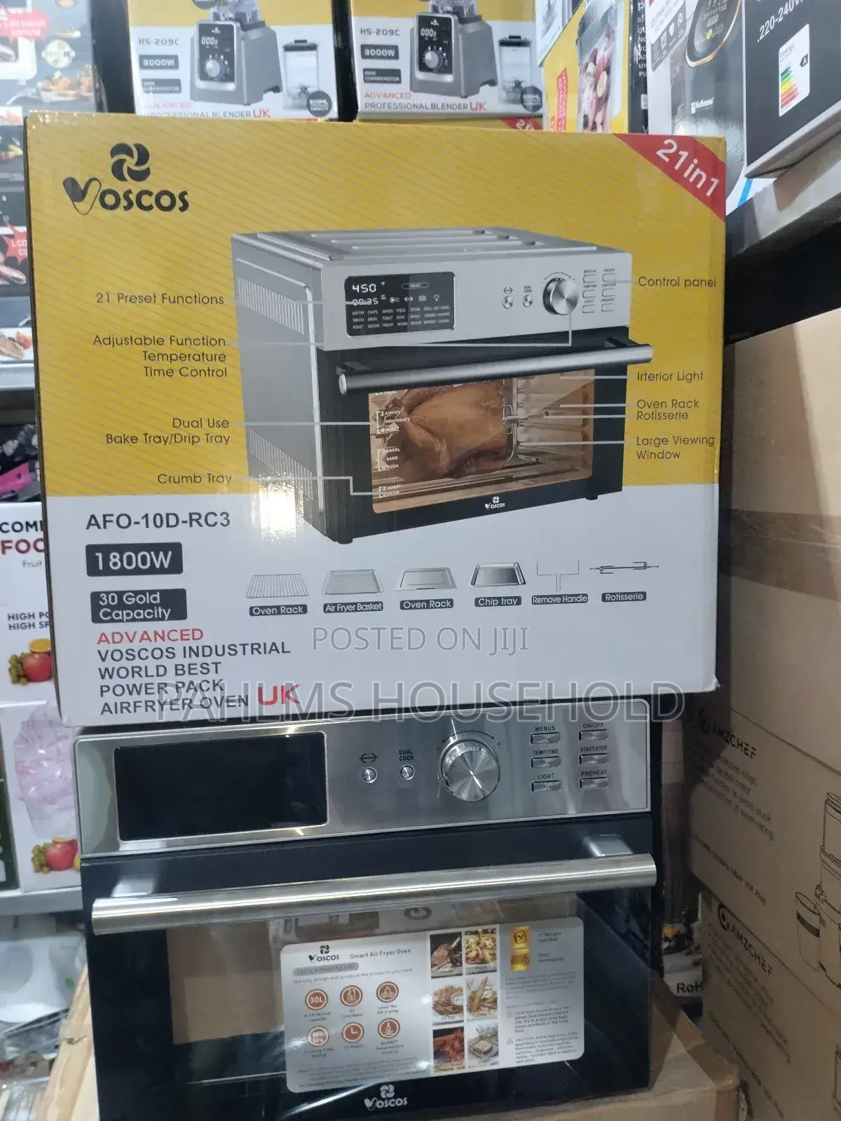 Vosco Commercial 30l Air Fryer Oven