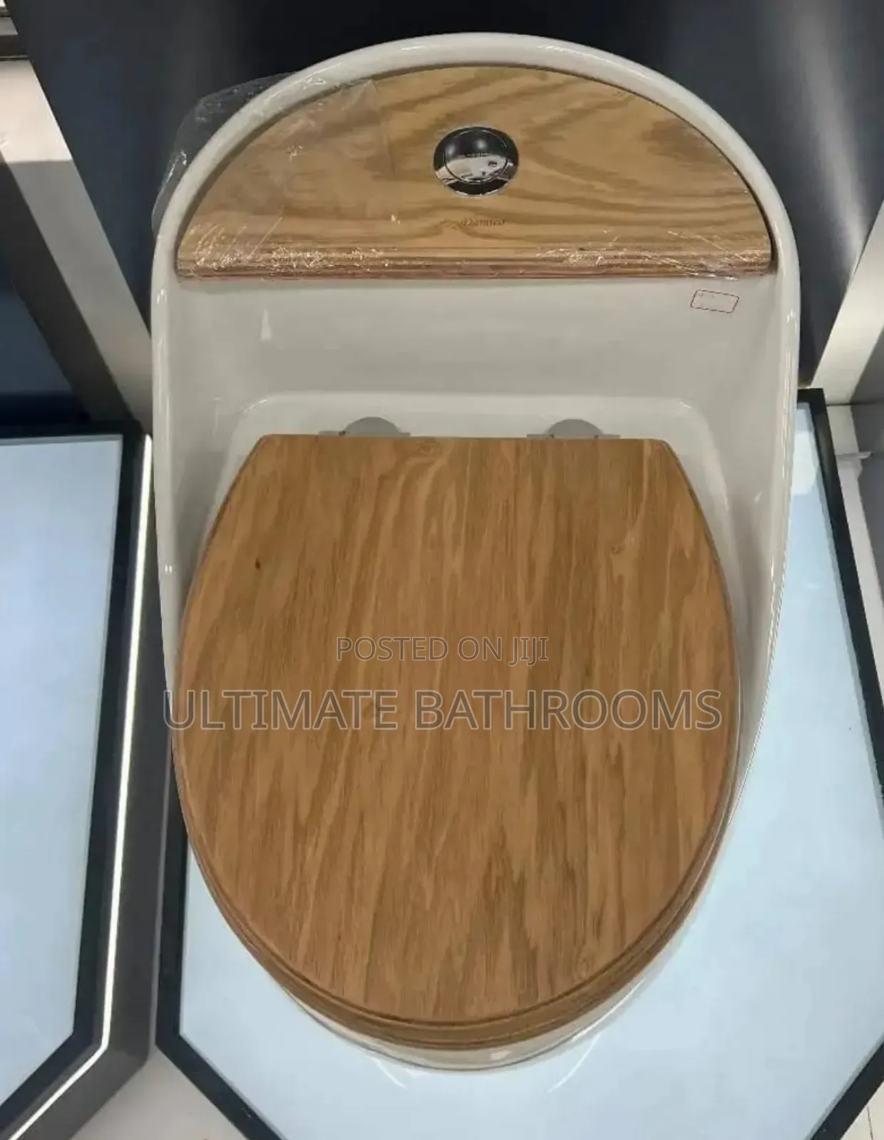 White and Wooden Colour Married Set Watercloset