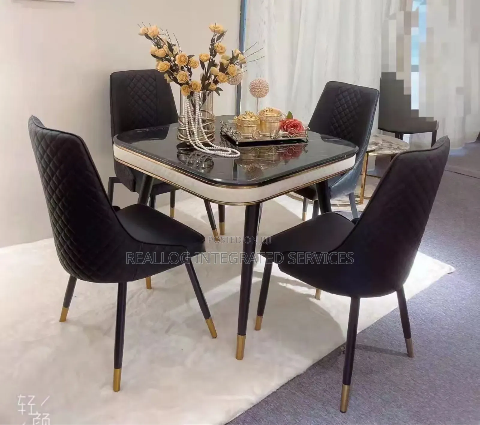 4 Seater Marble Dining Table