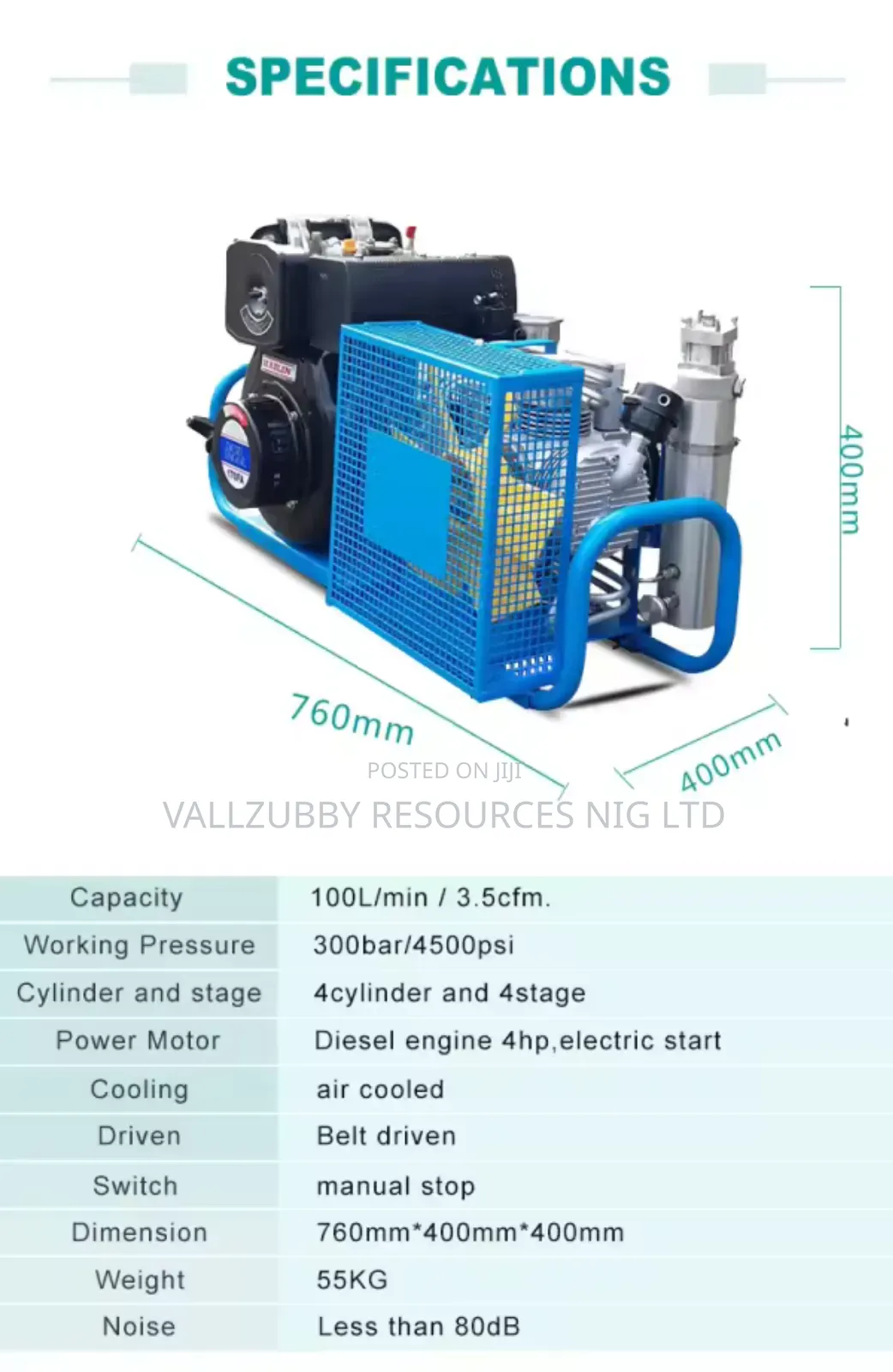 Diesel Scuba Compressor 300bar