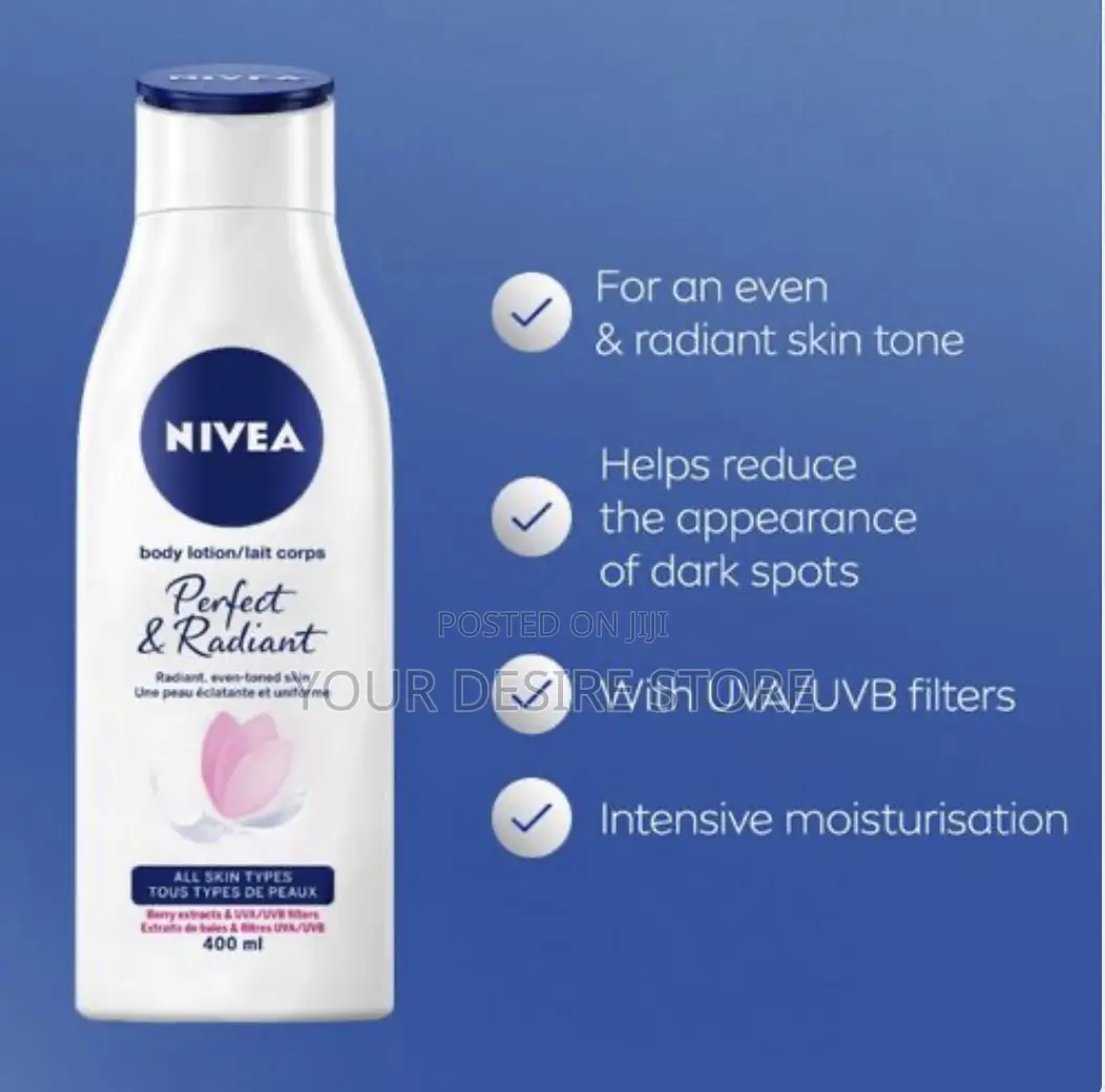 Nivea Perfect Radiant Body Lotion - 400ml (Pack of 2)