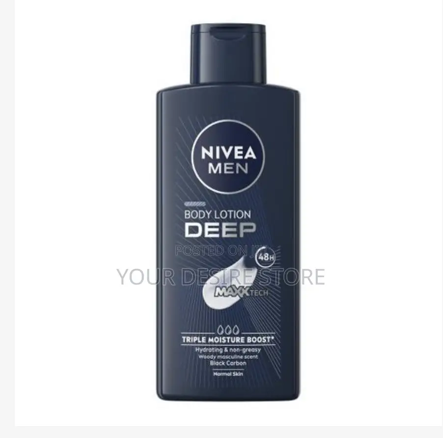 Nivea Men Deep Body Lotion - 400ml (Pack of 2)