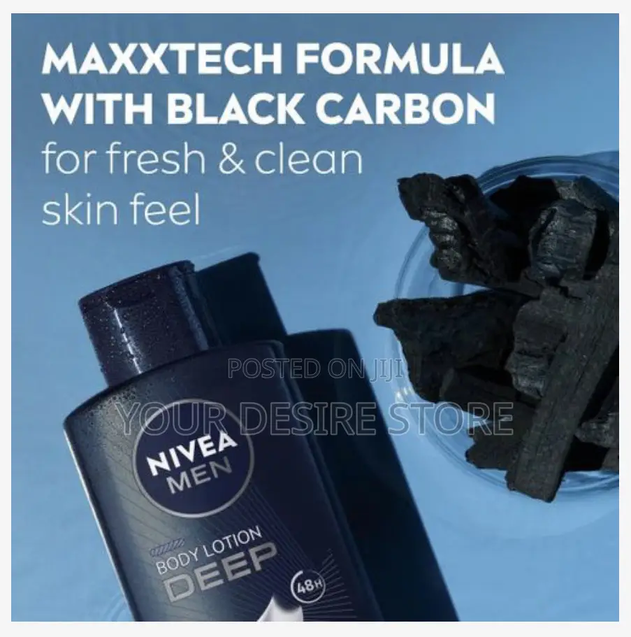 Nivea Men Deep Body Lotion - 400ml (Pack of 2)