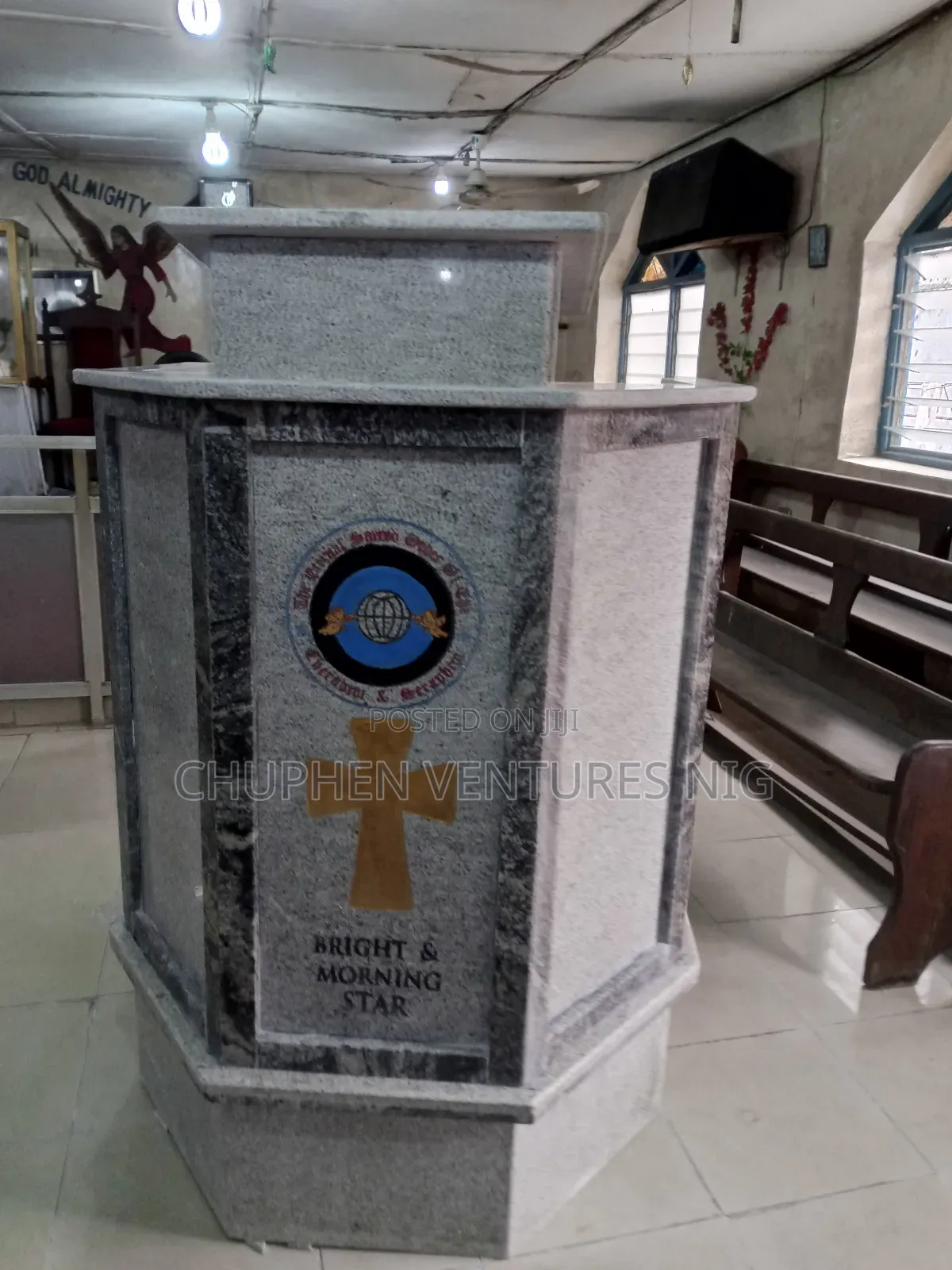 Pulpit With Granite Stone