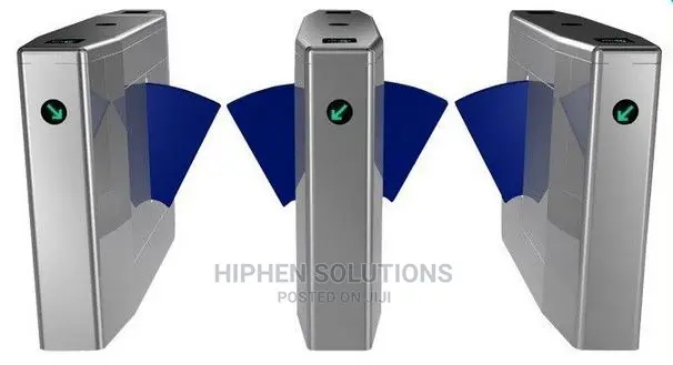 Automatic Turnstiles Bi-direction Stainless Steel Flap Gate For Entry