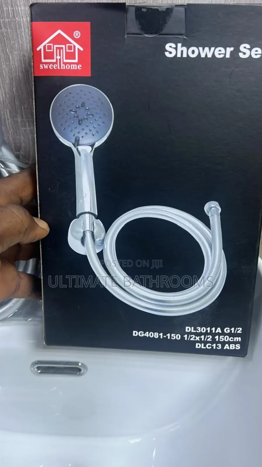 Sweethome Round Shower Cable and Handle