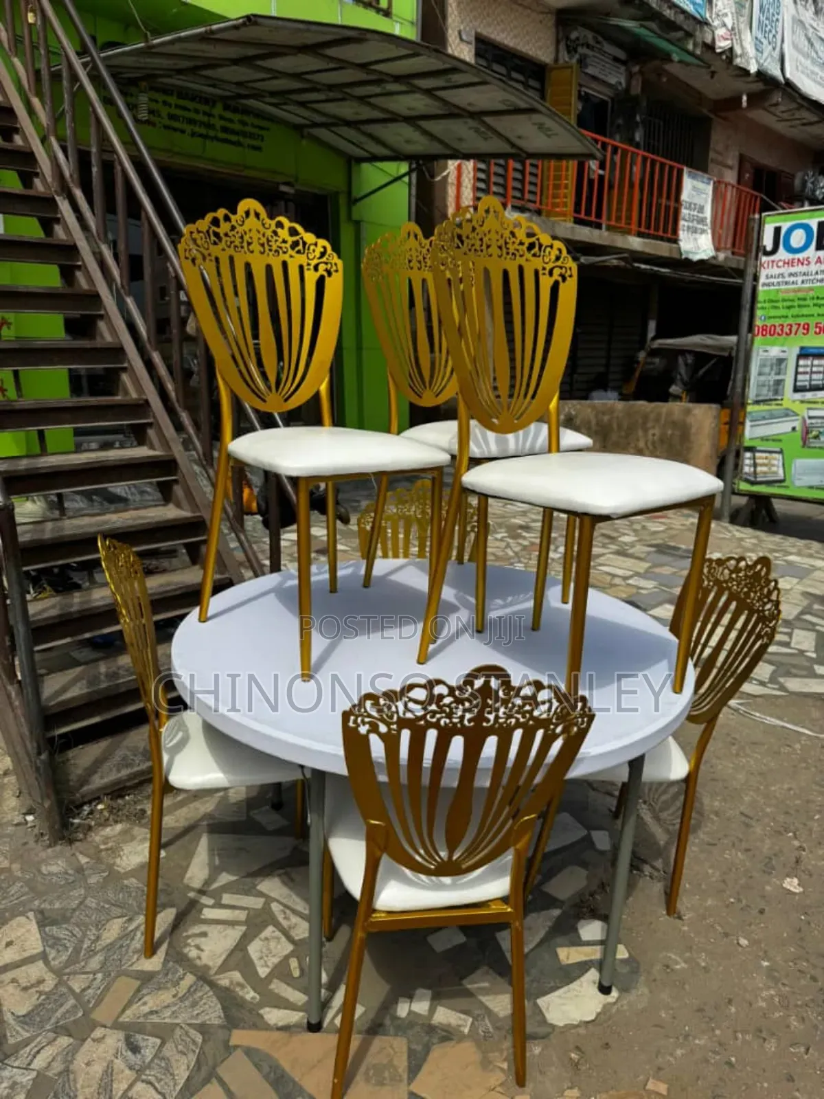 Events Table and Chairs by 10 Seater