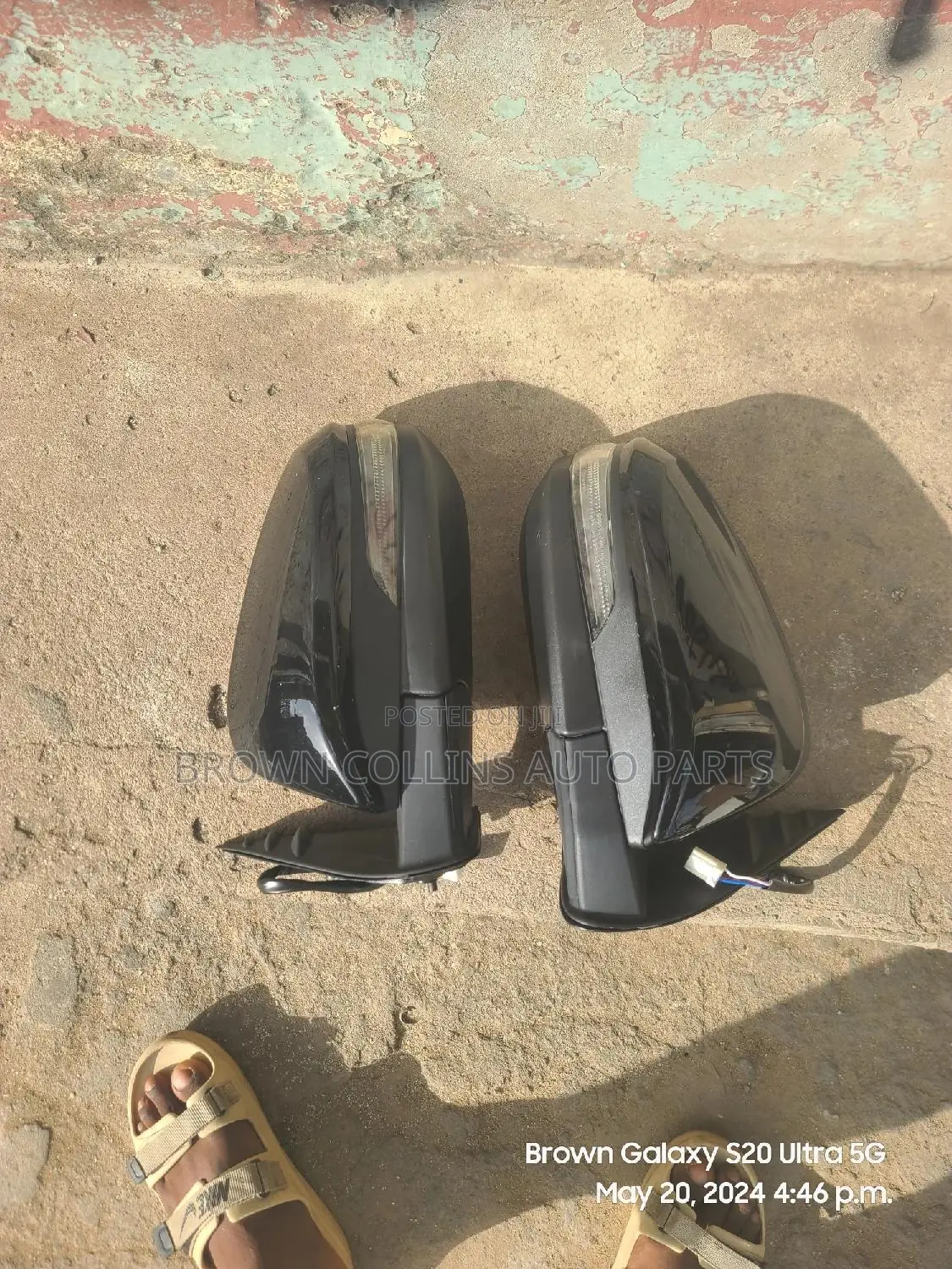 Side Mirrors Toyota Hilux 2016-2024 Black