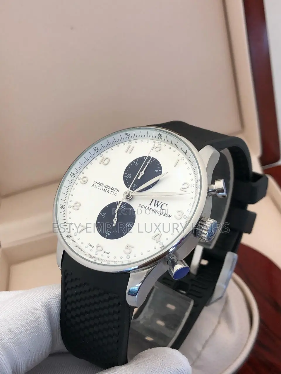 Iwc Chronograph Rubber Strap Watches