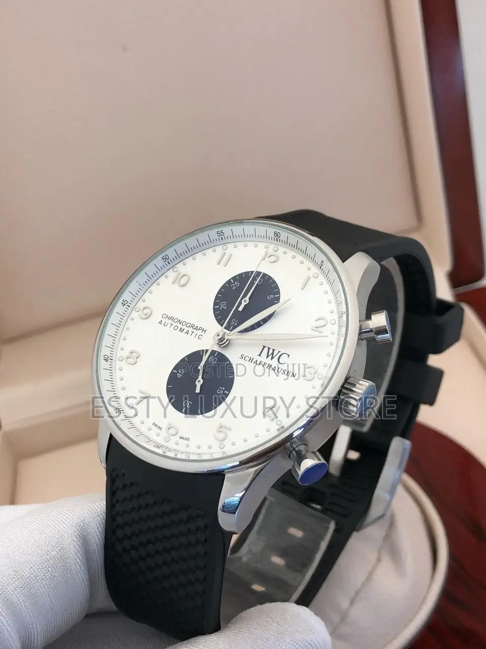 Iwc Chronograph Rubber Strap Watches