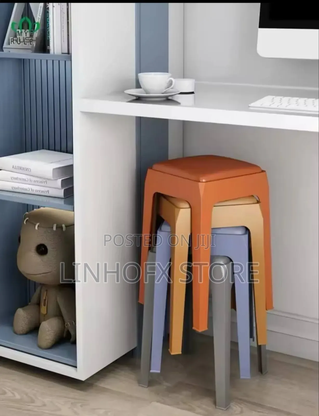 Plastic Stool Thickened Household Bench Nordic Modern Stool