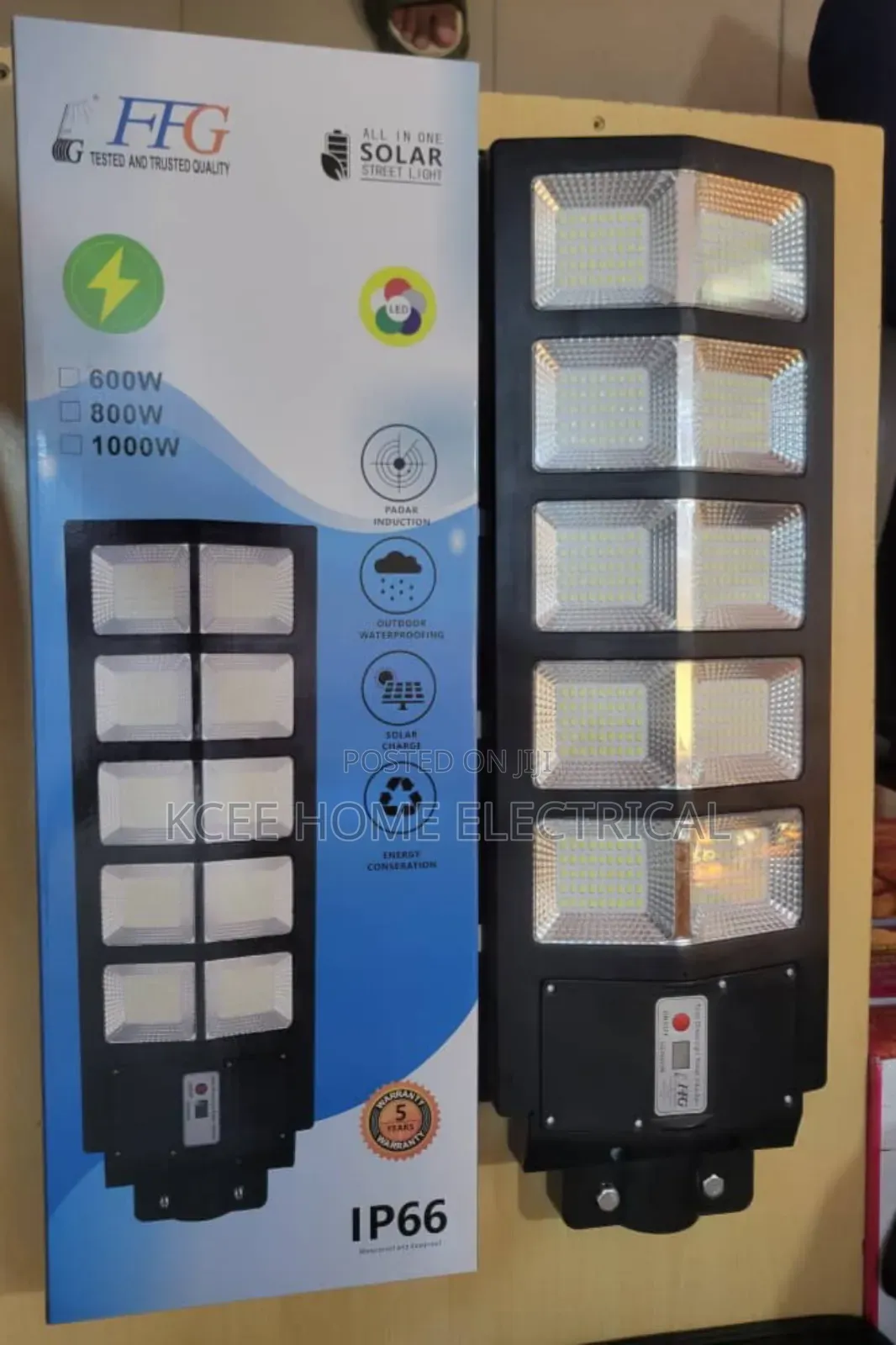 600w All in One Solar Street Light, Motion Sensor Remote