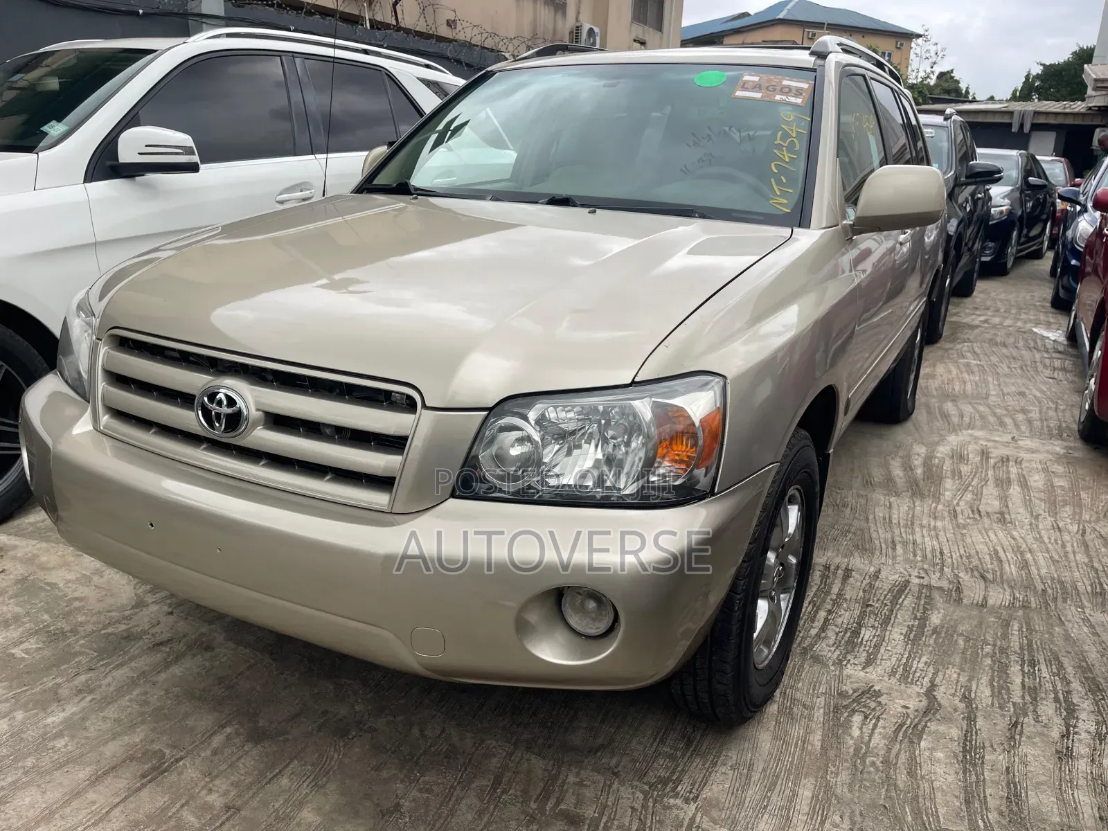 Toyota Highlander V6 2007 Gold