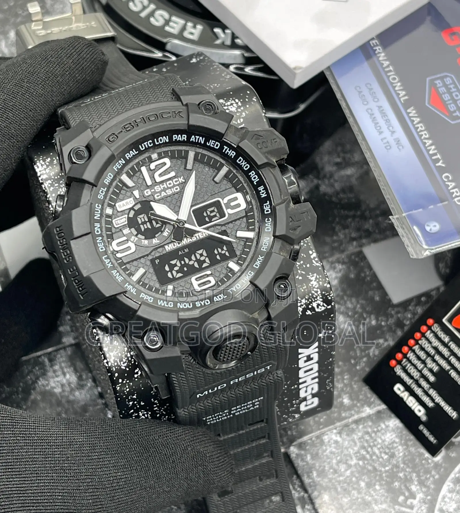 Gshock Rugged Double Time Wrist-Watch
