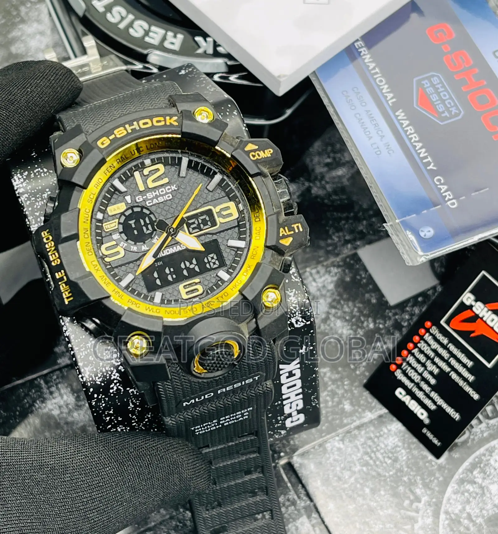Gshock Rugged Double Time Wrist-Watch