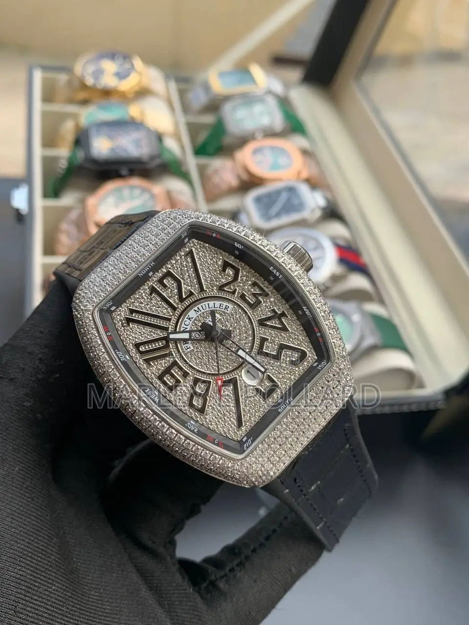 Iced Out Frank Muller Wrist Watch