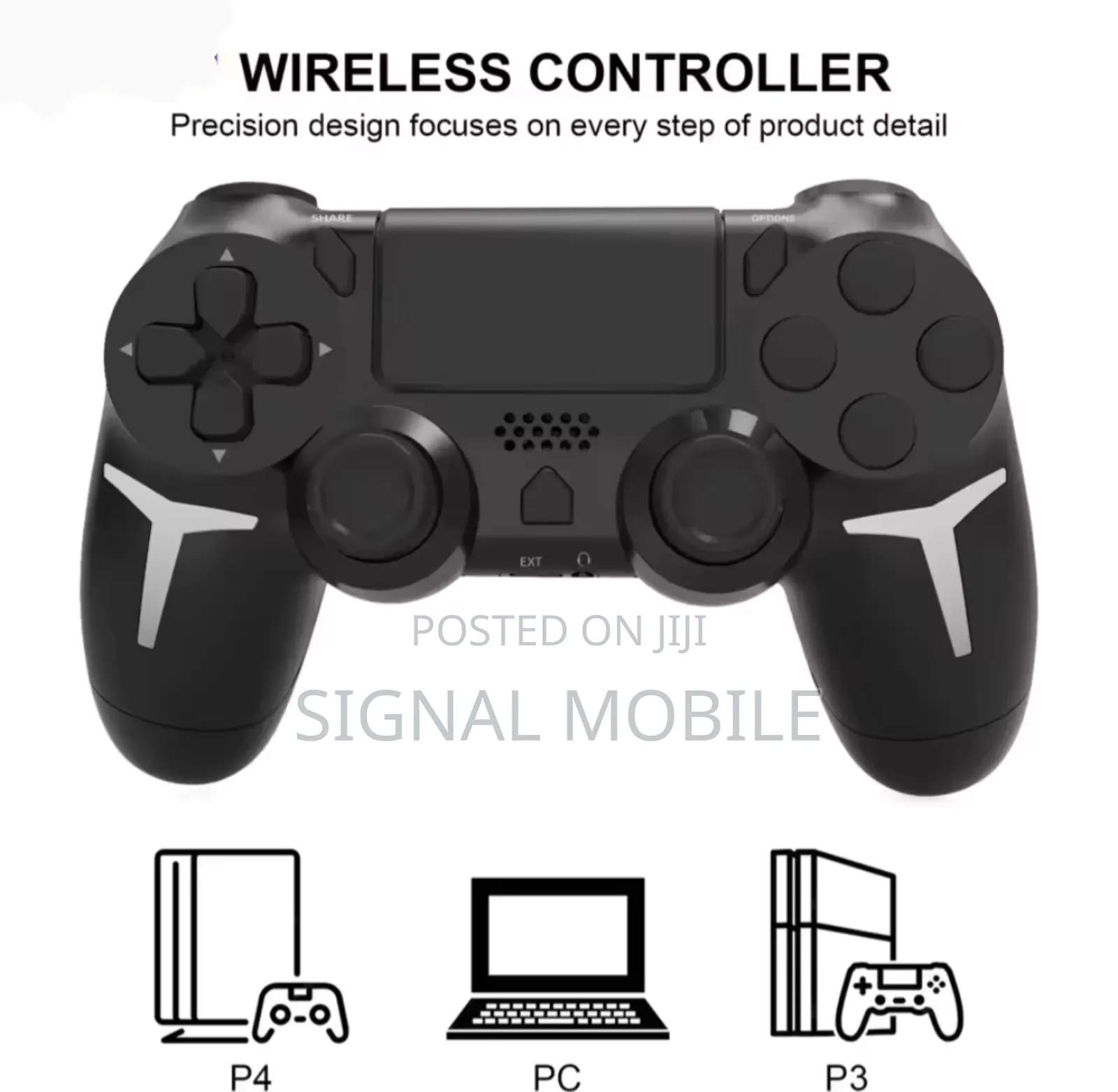Wireless Gamepad 6-Axis Gyroscope for Ps4 Ps3 Pc