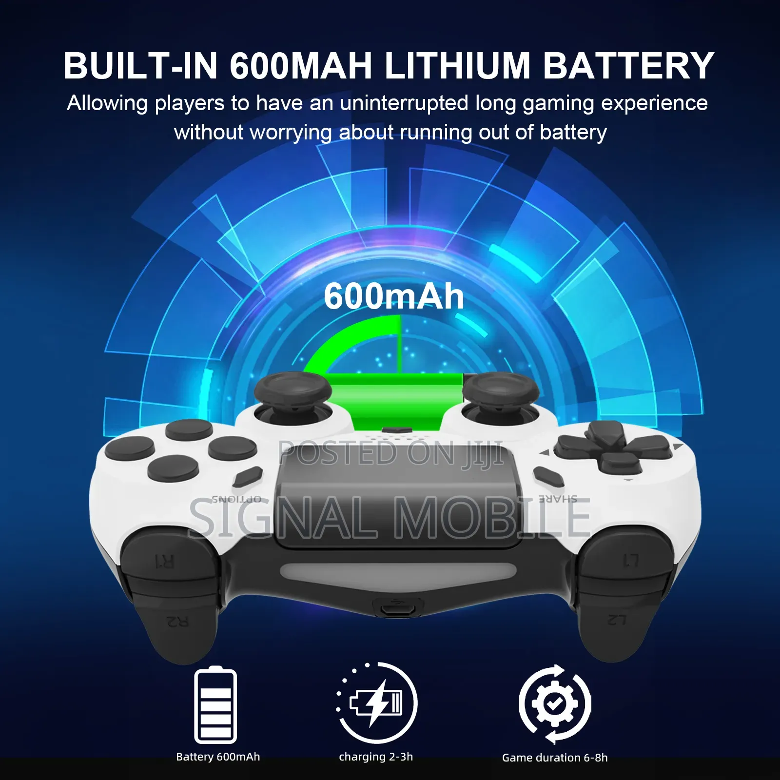 Wireless Gamepad 6-Axis Gyroscope for Ps4 Ps3 Pc