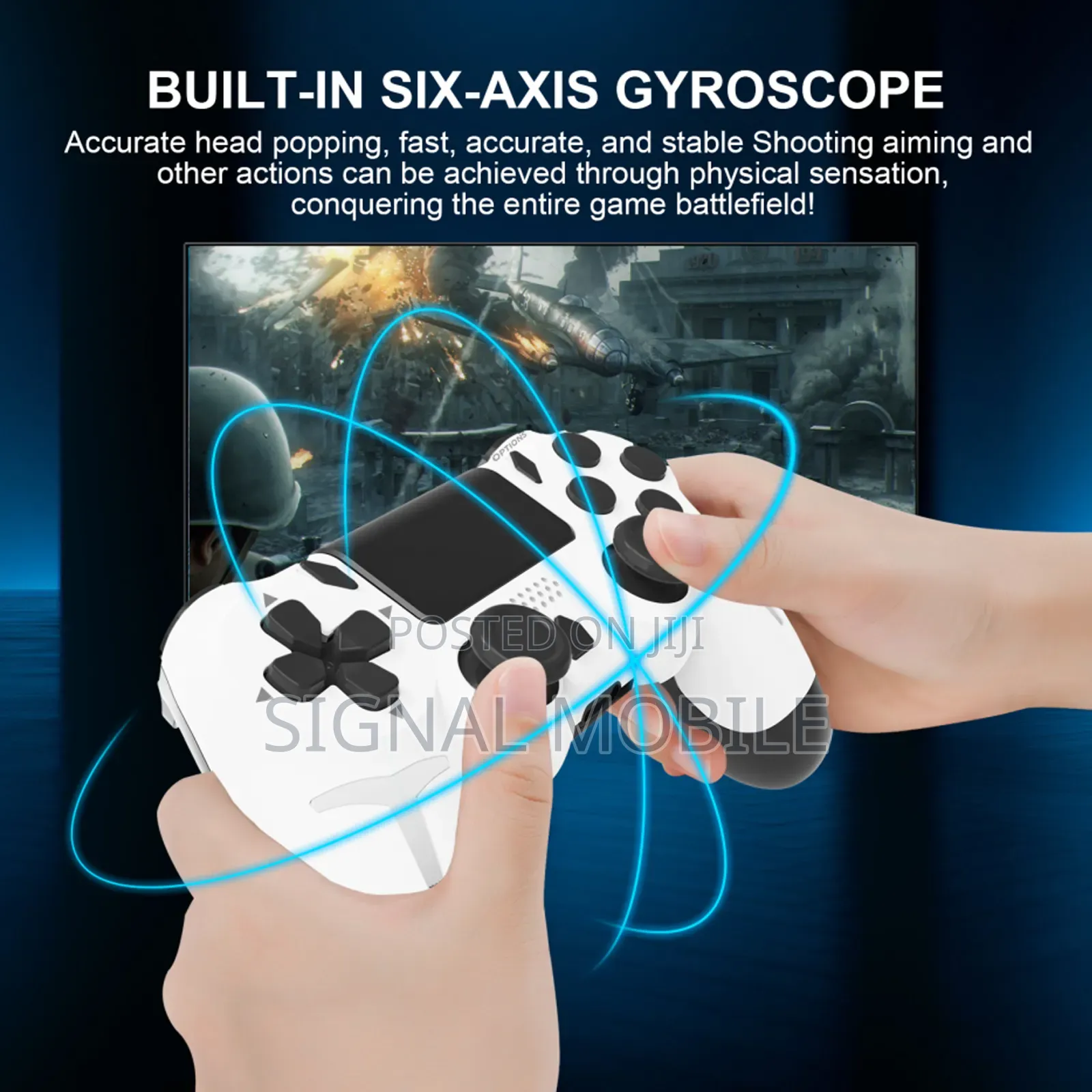 Wireless Gamepad 6-Axis Gyroscope for Ps4 Ps3 Pc