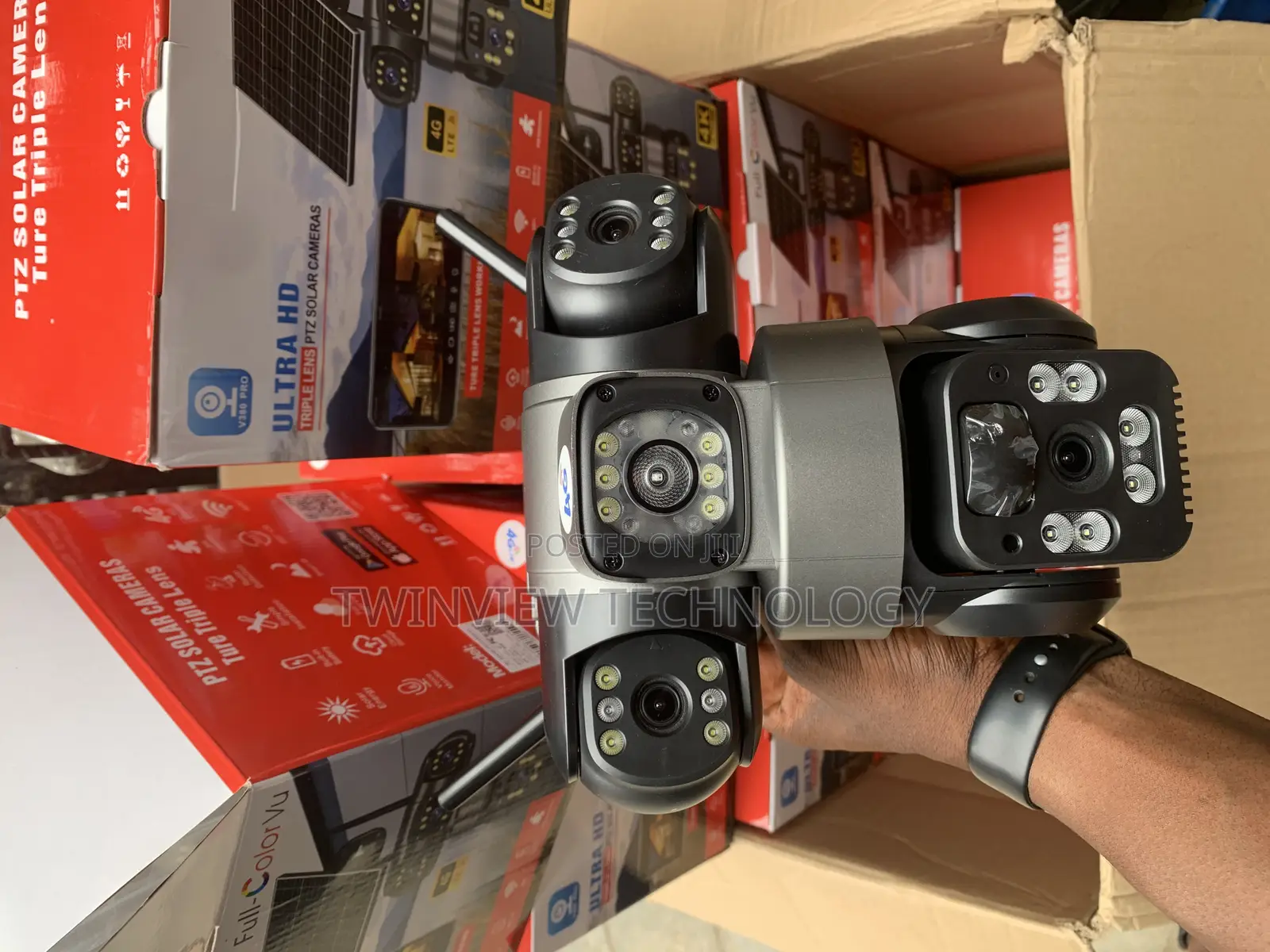 Three Lens 4g Solar Camera