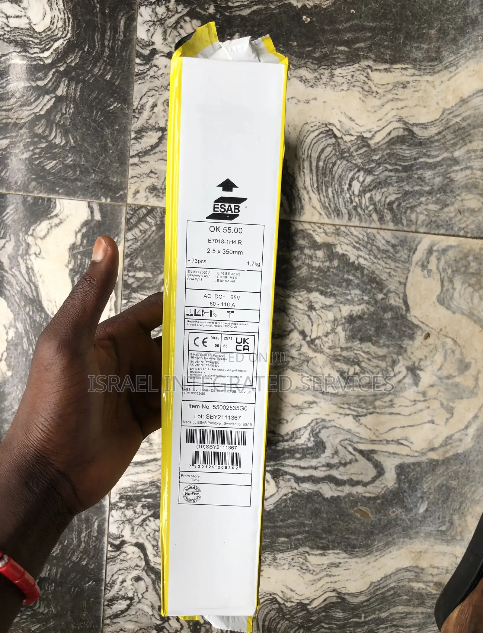 Esab Electrode( 2.5 X350mm1.7kg) E7018 1h4 R
