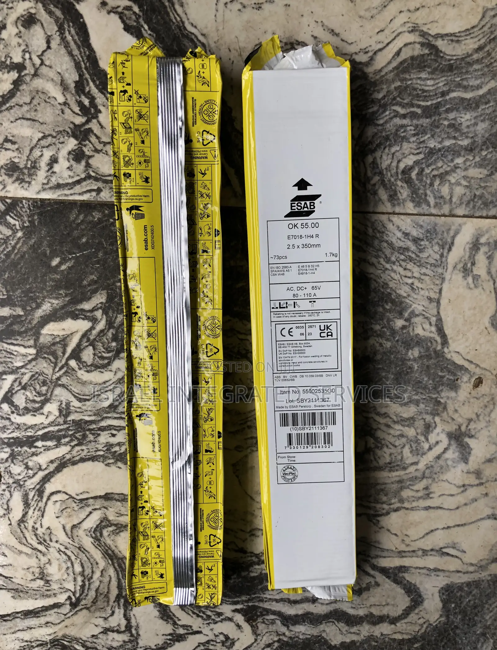 Esab Electrode( 2.5 X350mm1.7kg) E7018 1h4 R