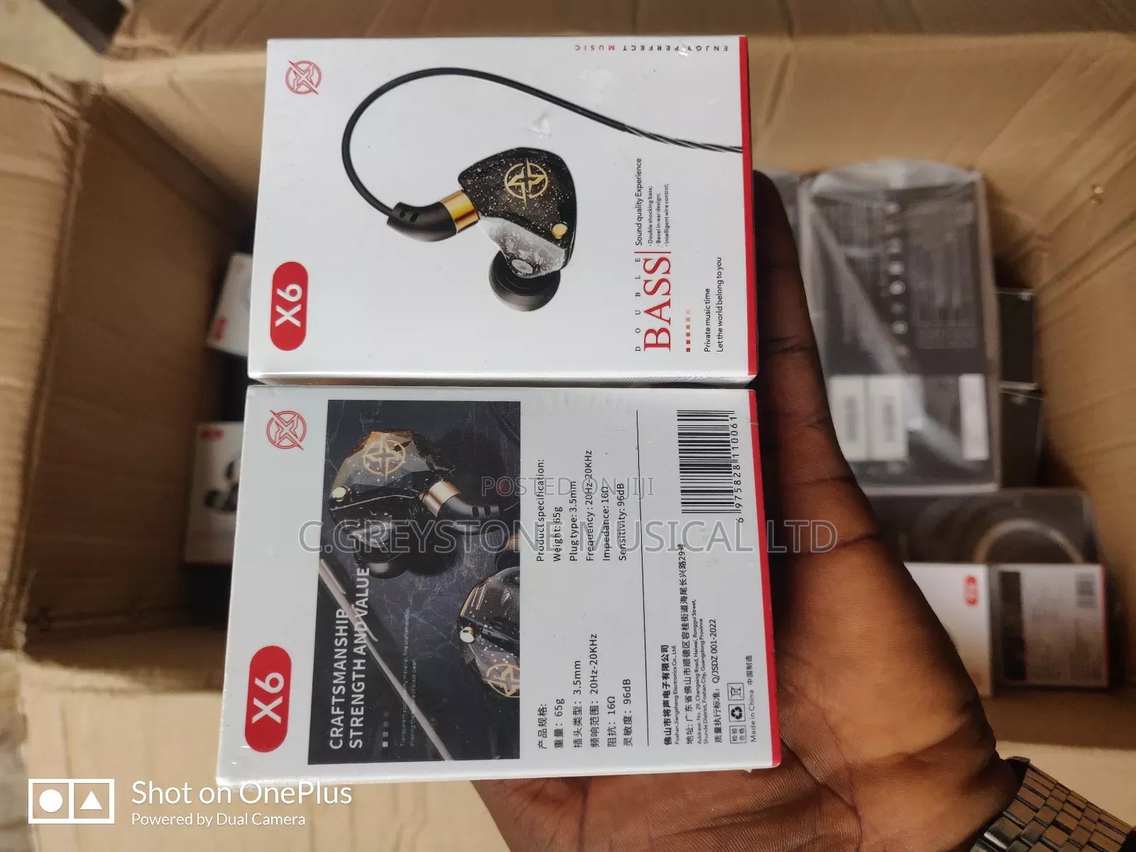Inear Monitor Earphone X6 Model