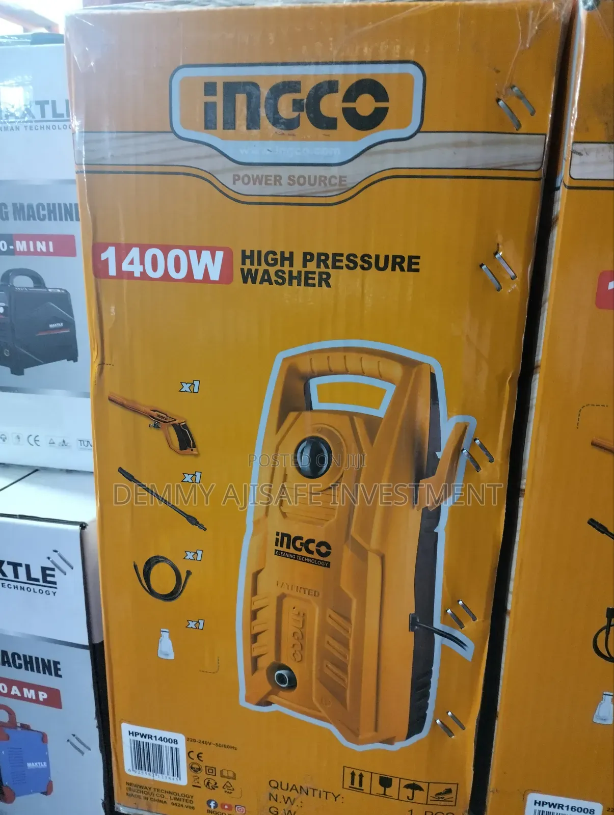 Ingco Electric Pressure Washer 1400w