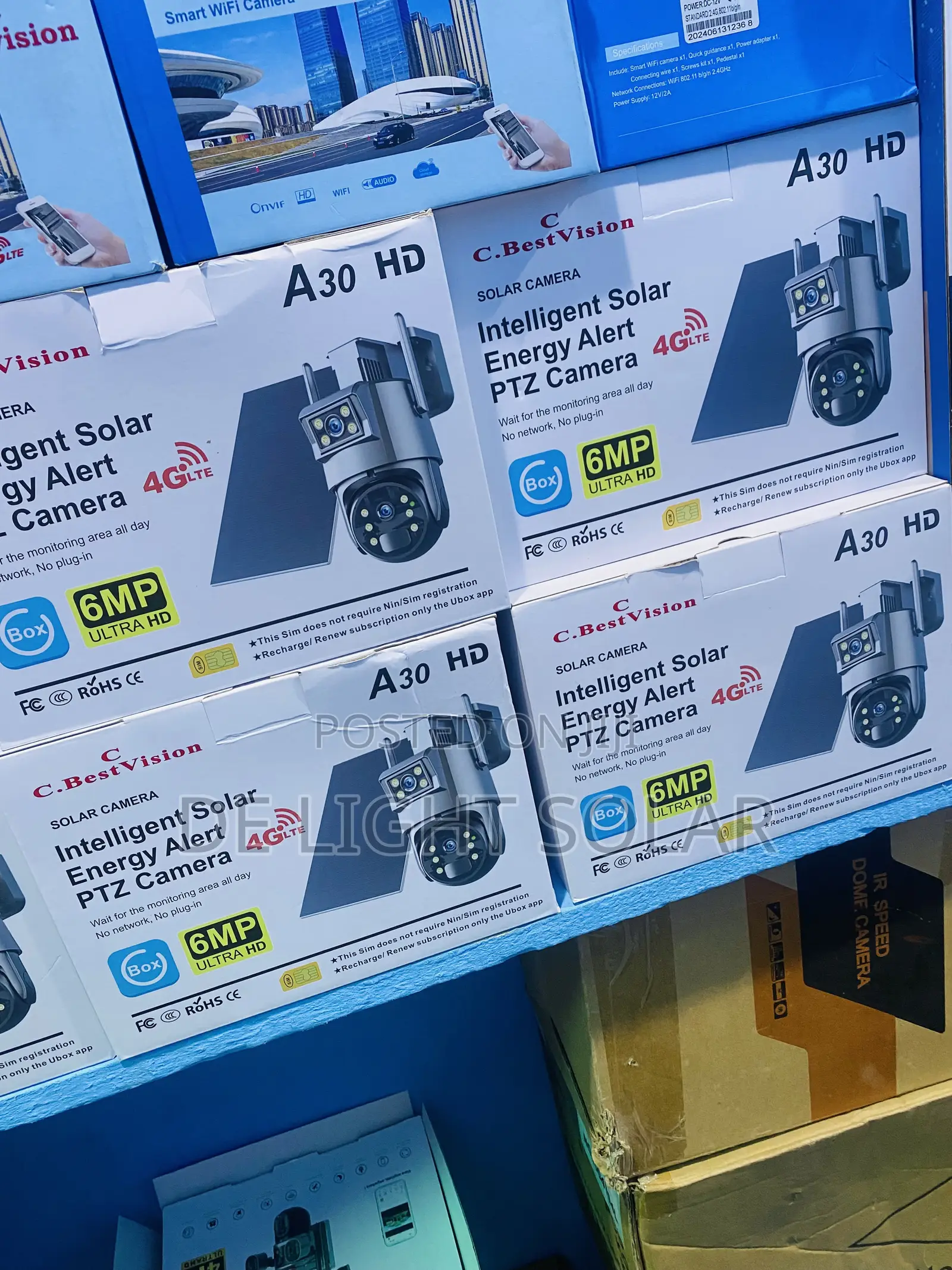 A 30 Hd Intelligent Solar Energy Alert PTZ Camera