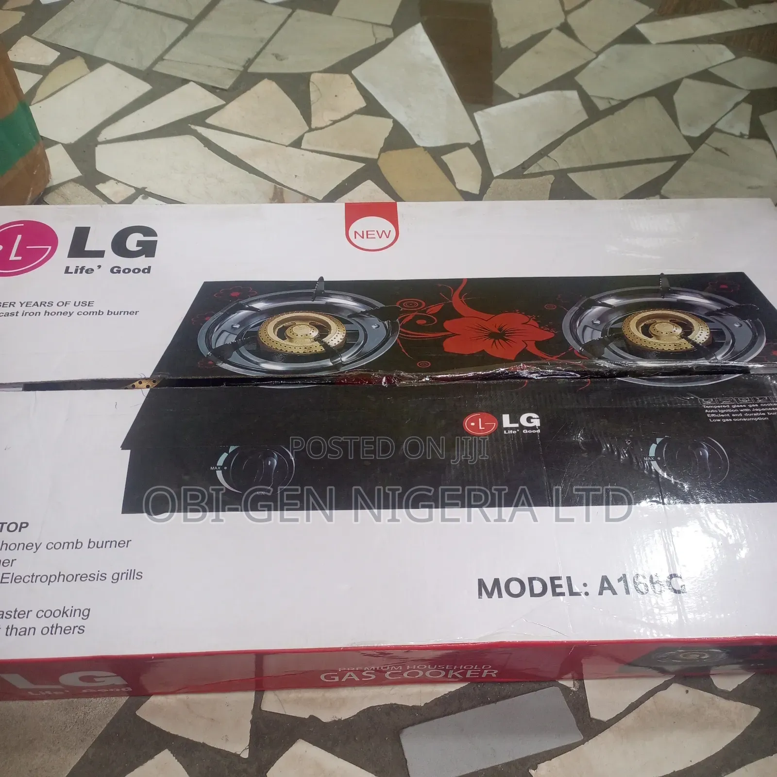 Lg Table Top Gas Cooker 2 Burners Set