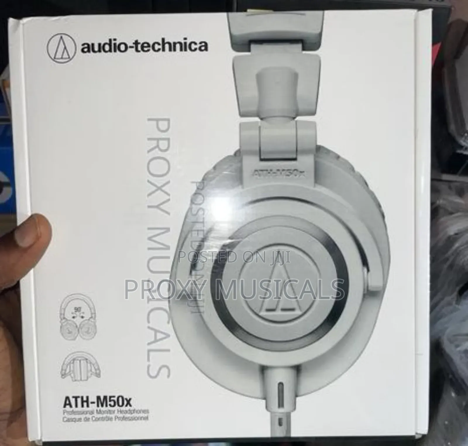 Audio-Technical Ath-M50x Professional Headphone-White