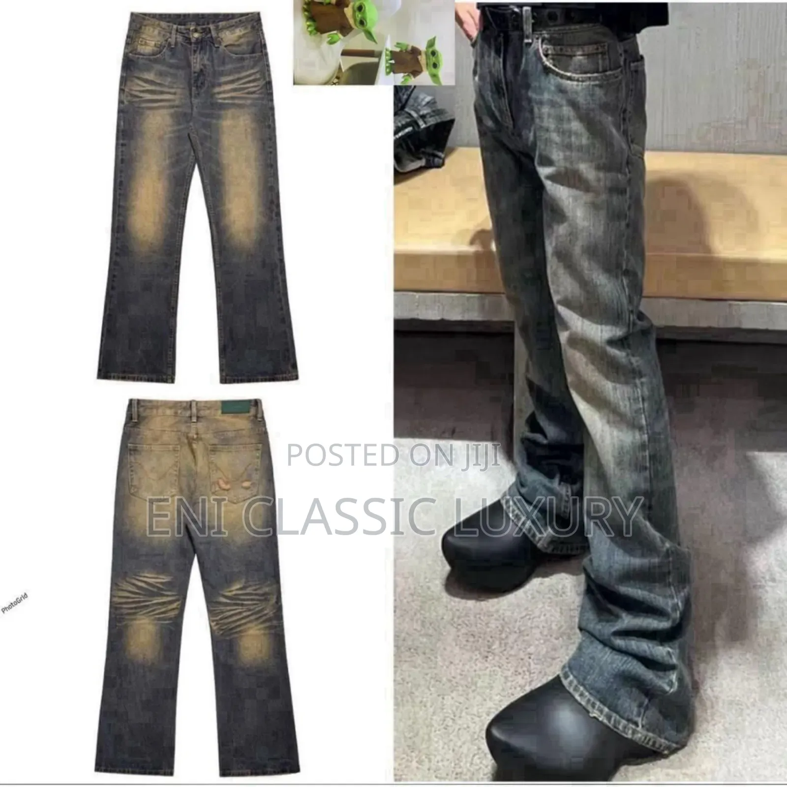 Pure Quality Luxury Cargo Jeans 👖 Available In Store