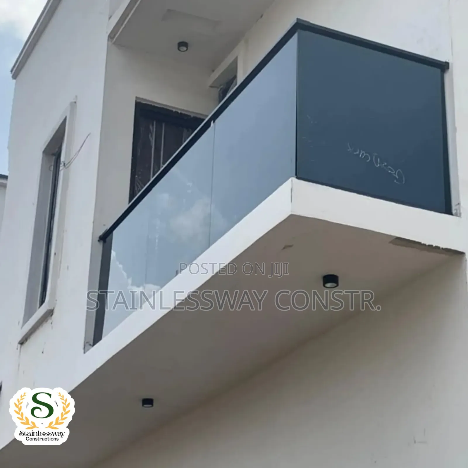 Dark Grey Glass Railings Bold, Modern, and Built to Impress