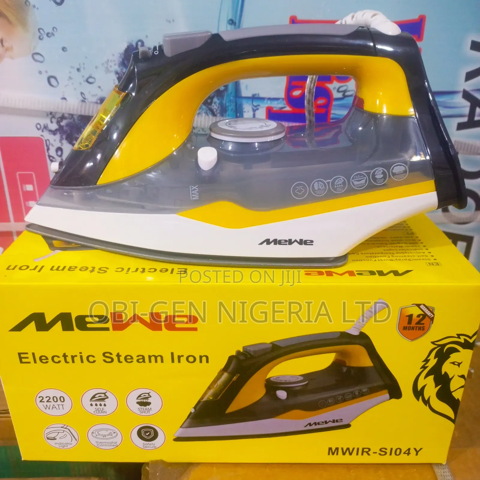 Mewe Electric Steam Iron Mwir-si04y Set