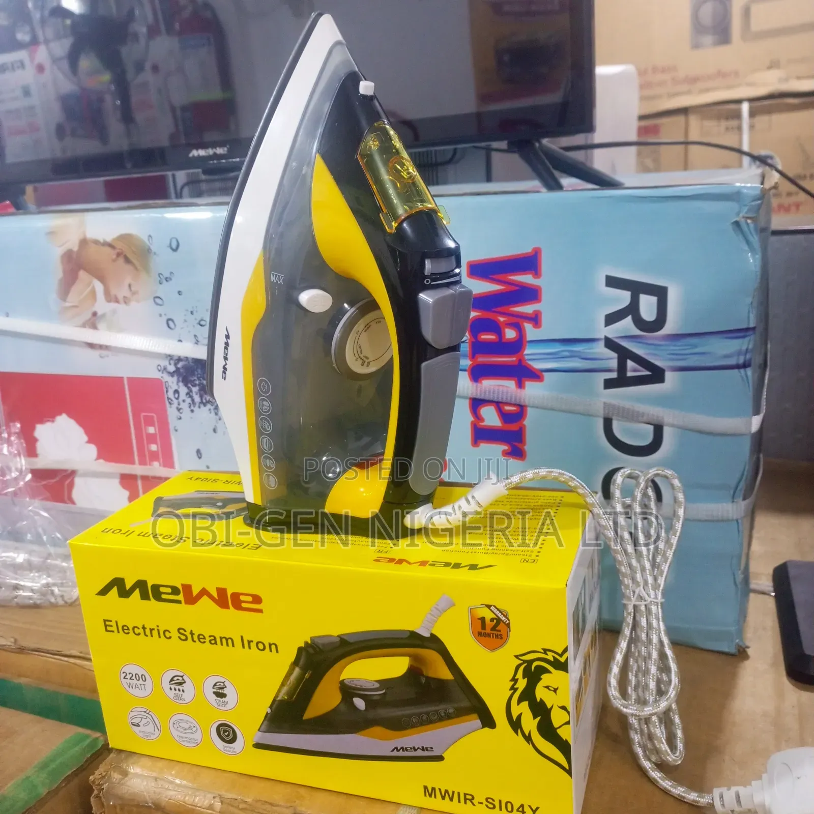 Mewe Electric Steam Iron Mwir-si04y Set