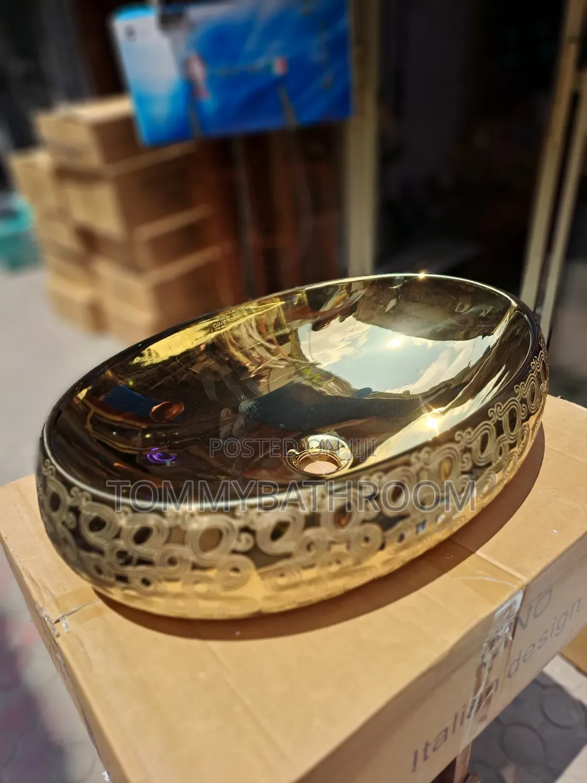 Design Gold Wash Hand Basin
