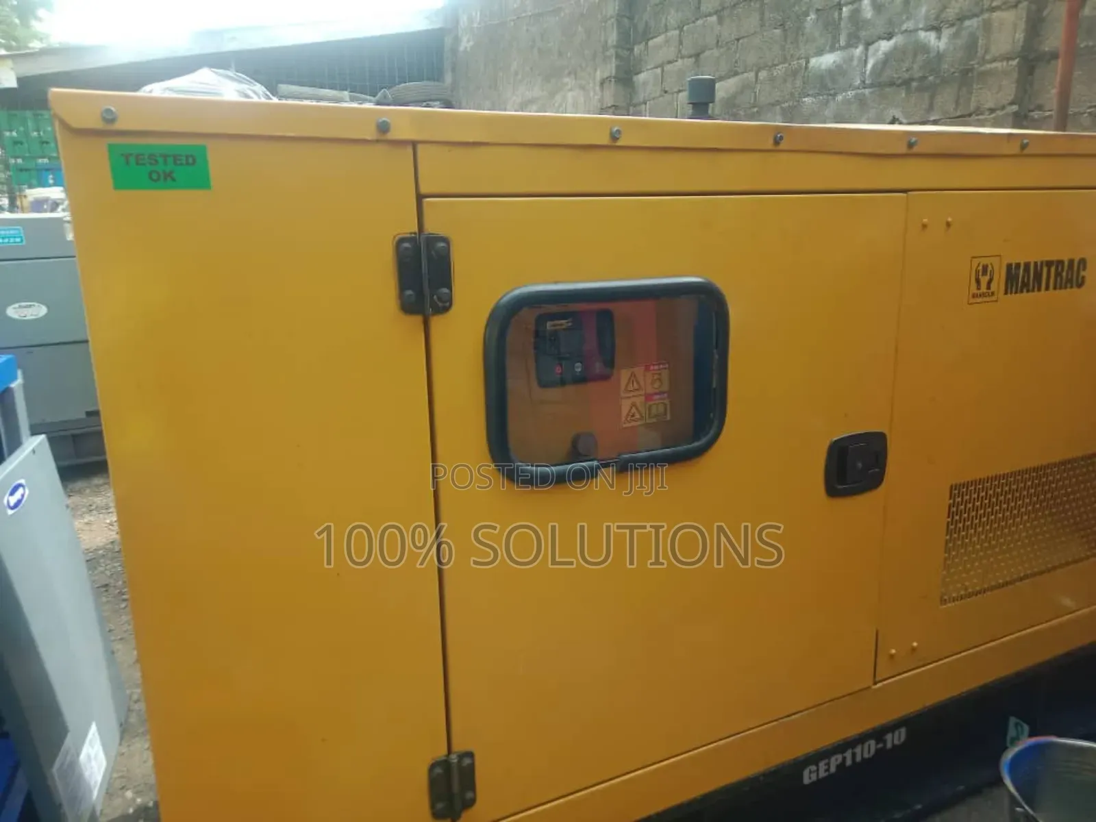 Neatly Tokunbo 100kva Mantrac Sound Proof Generator