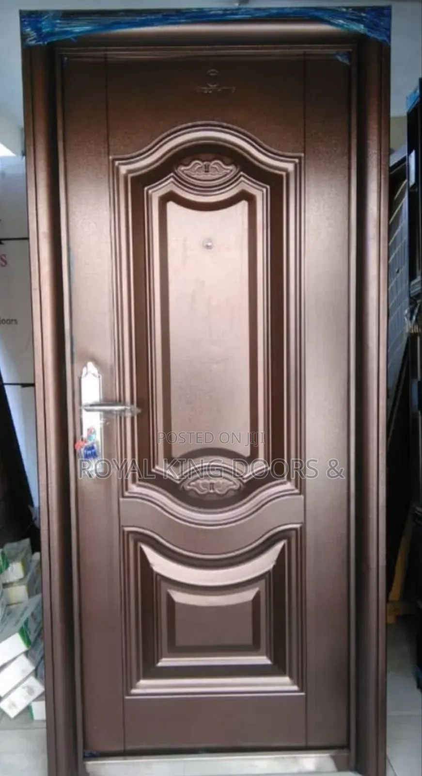 70 Mm Brown Steel Door