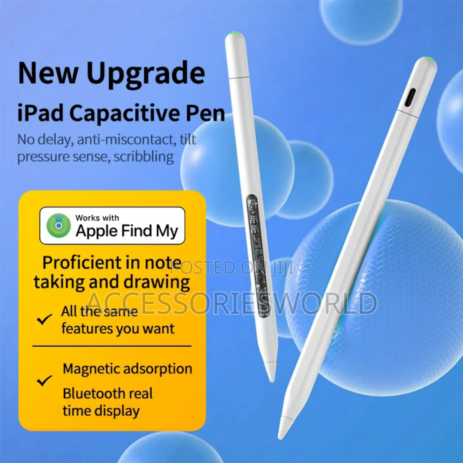Apple iPad Active Capacitive Stylus Pen Pencil for iPad With Find My