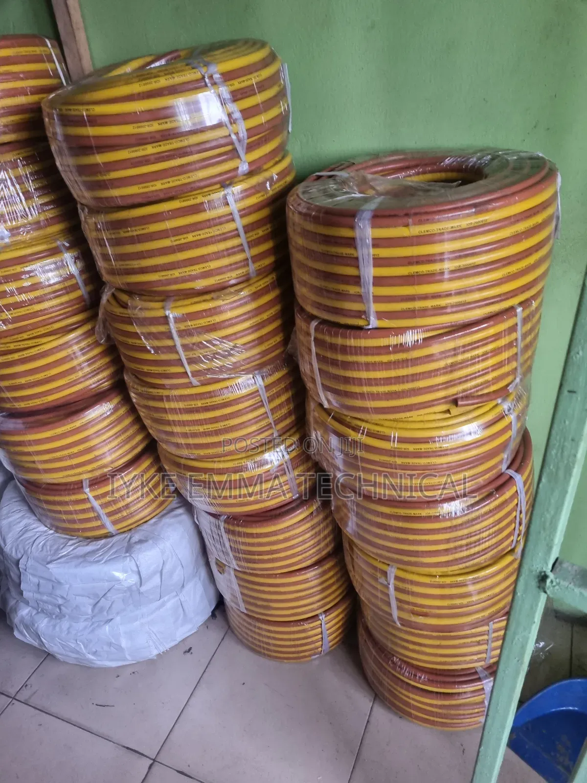 Clemco Air Hose, Twinline, 50 Foot, Coupled
