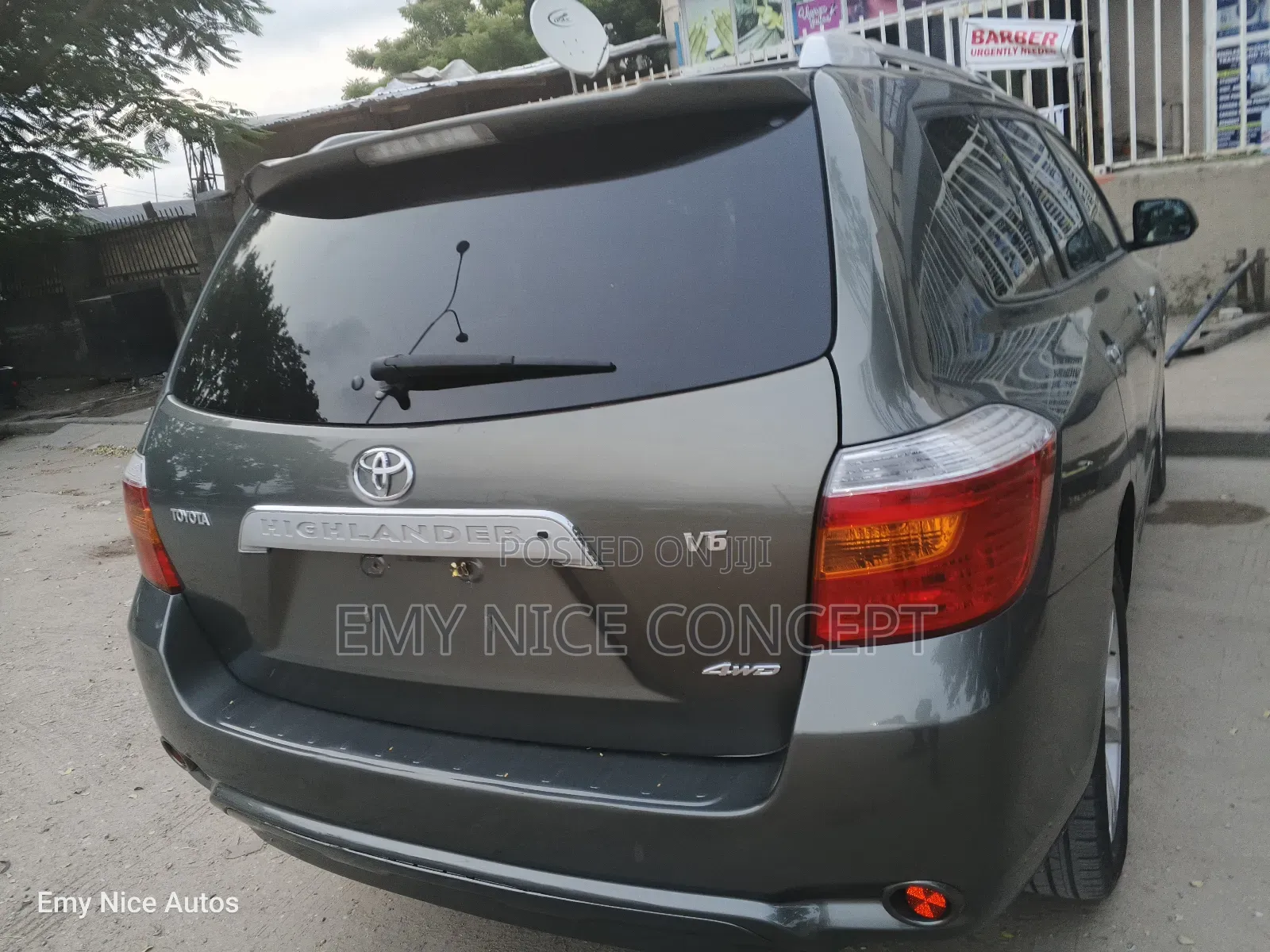 Toyota Highlander Limited 4x4 2008 Gray