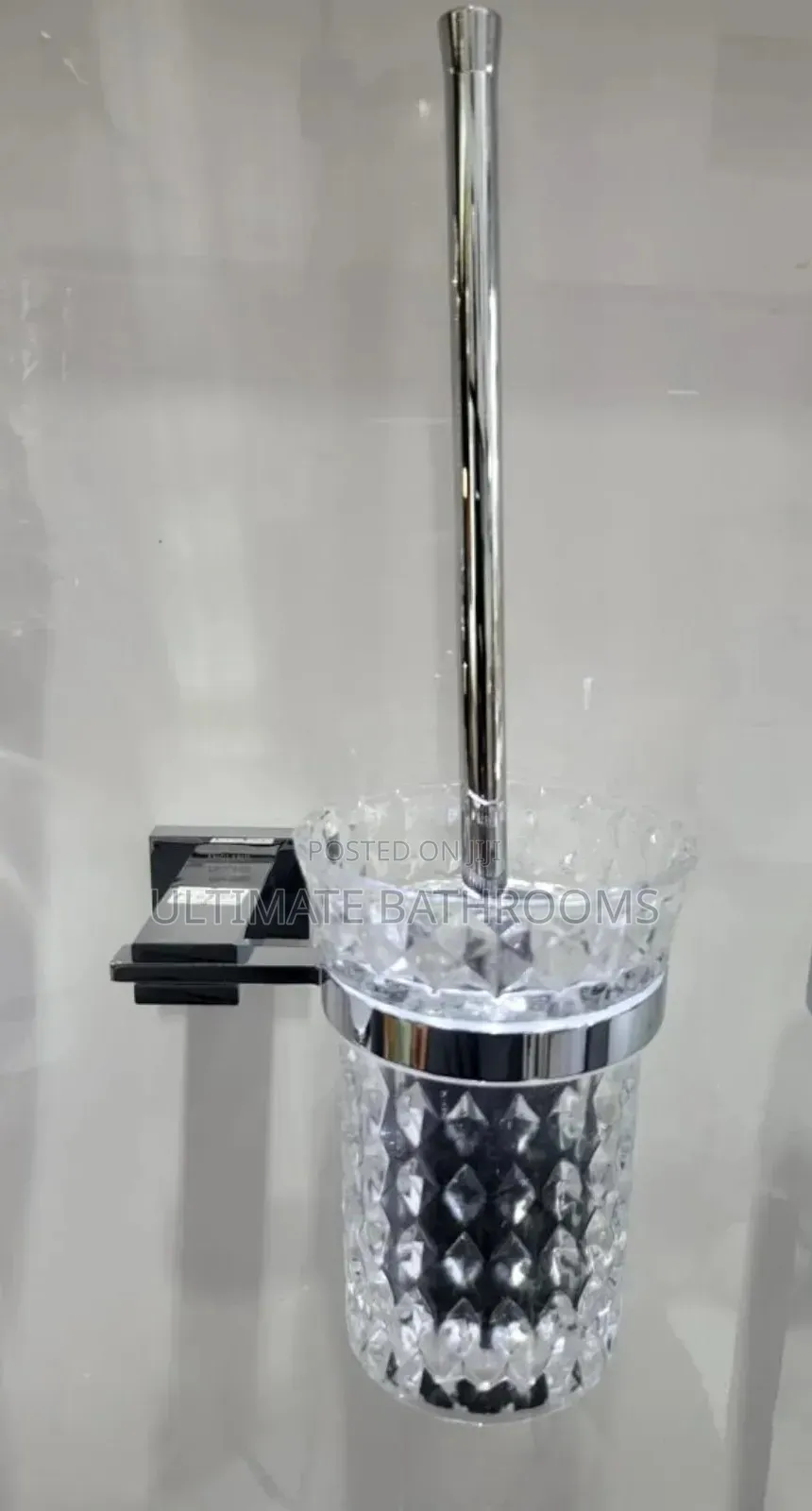 Crystal Glass Wall Mounted Toilet Brush
