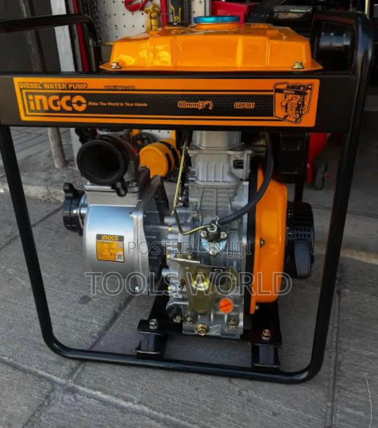 Ingco 3” Diesel Water Pump – 5.5hp | 1000l/Min Flow Rate