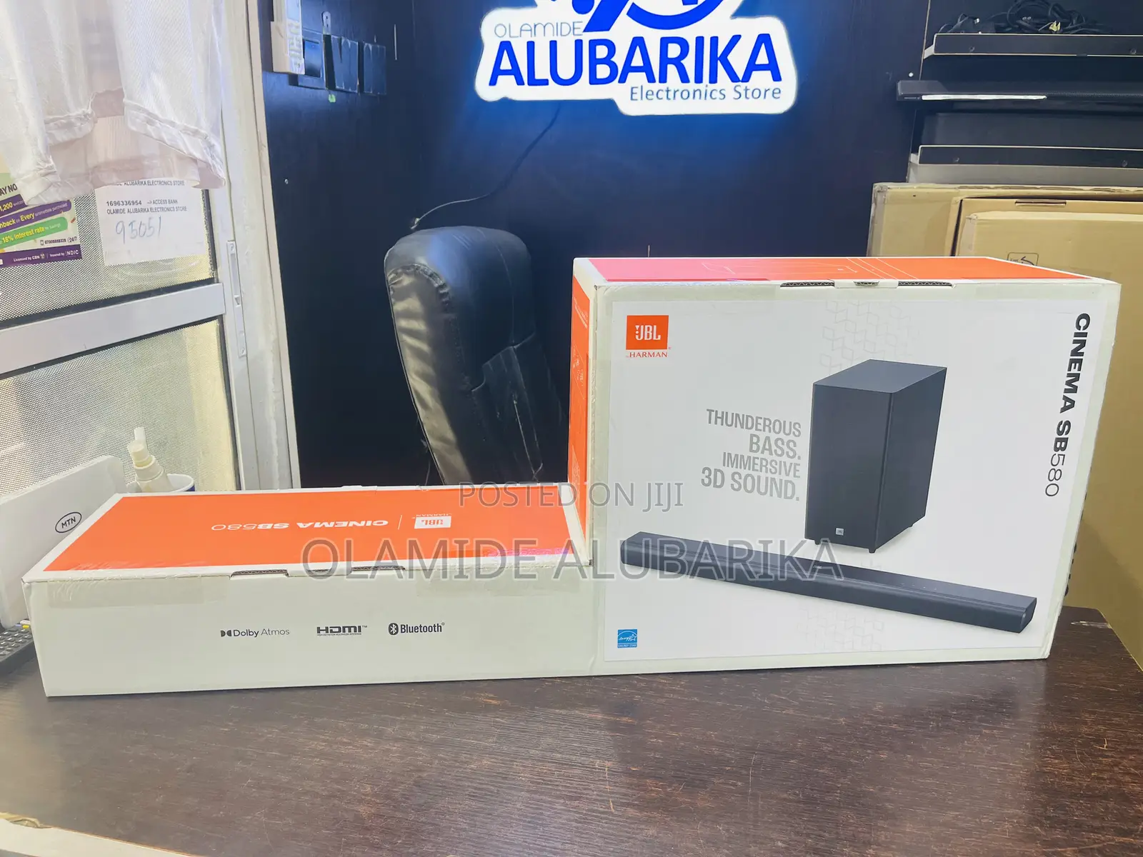 JBL Cinema Sb580 3.1soundbar Virtual Dolby Atmos Wireless