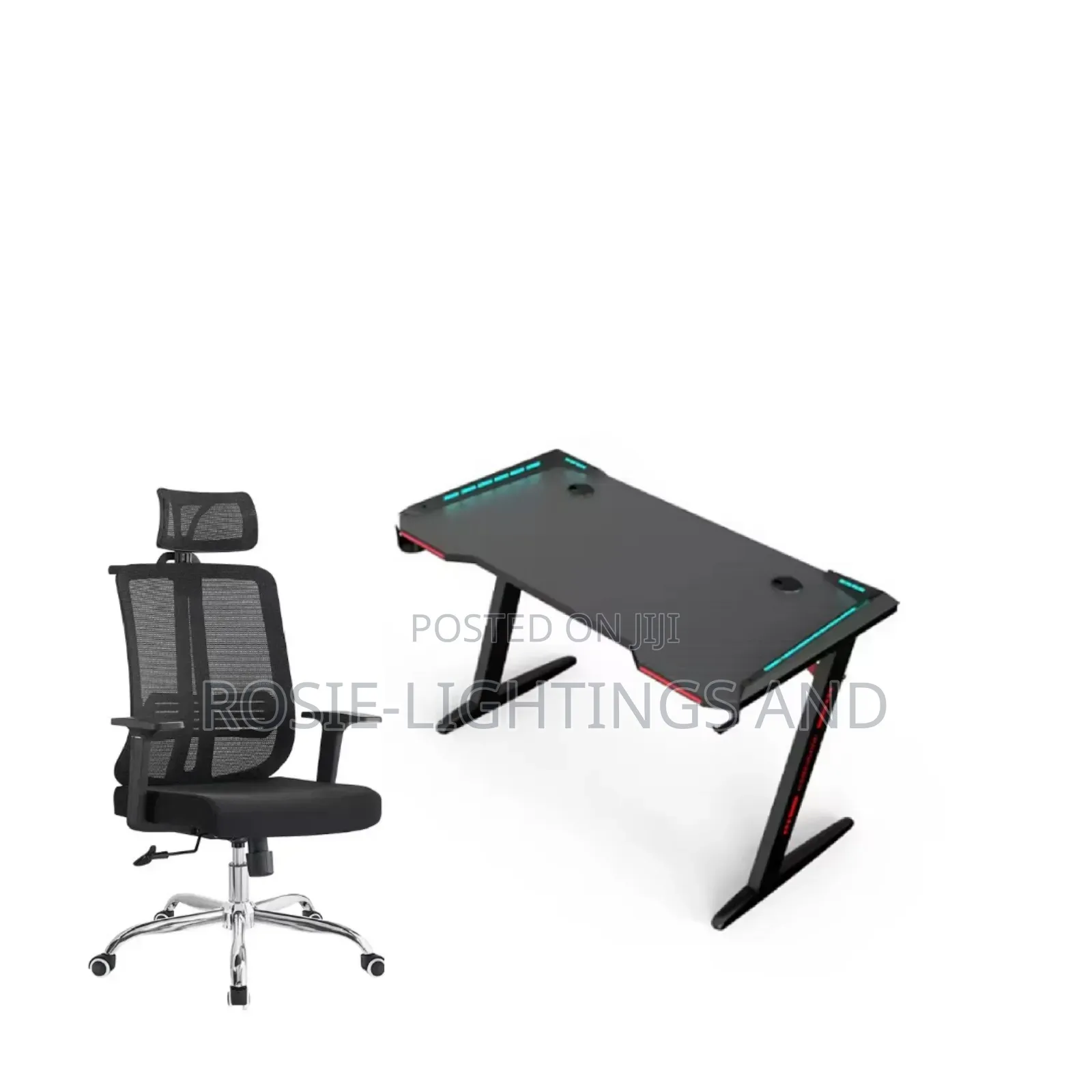Studio Office / Z Gaming Table and High Back Chair