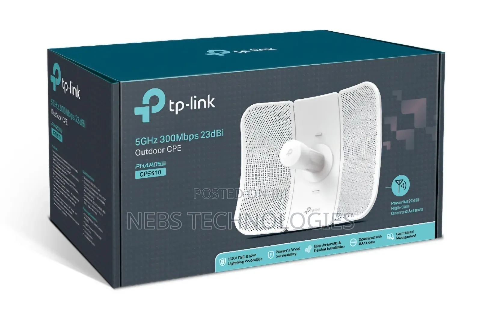 Tp-Link Cpe610
5ghz 300mbps 23dbi Outdoor Cpe